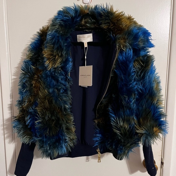Adrienne Landau Multicolor Faux Fur Teddy Jacket - Picture 3 of 12